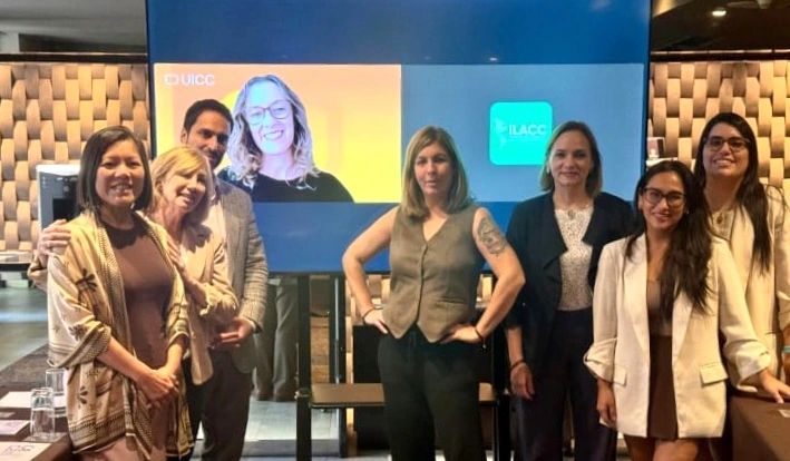 Representantes de ILACC durante actividades en Santiago de Chile